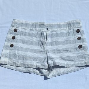 LOFT Light Gray Striped Women's Shorts
